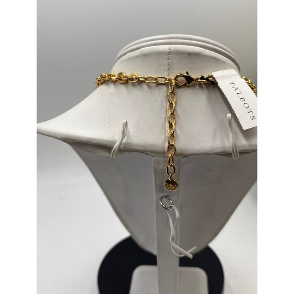 Talbots Layered Brown Tortoise Floral White and CZ Flower Necklace New - Picture 5 of 10